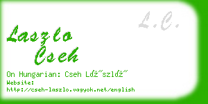 laszlo cseh business card